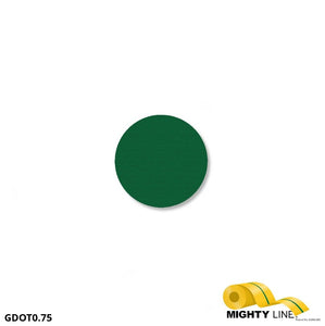 Mighty Line 3/4" GREEN Solid DOT - Pack of 208