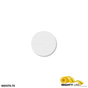 Mighty Line 3/4" WHITE Solid DOT - Pack of 208