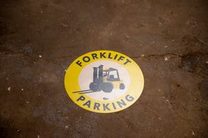 12" Forklift Parking Floor Sign