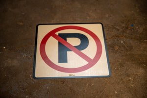 No Parking, Mighty Line Floor Sign, Industrial Strength, 12" Wide