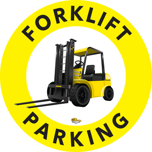 16" Forklift Parking Floor Sign