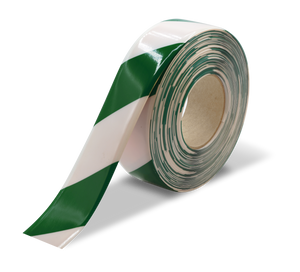 Blue and White Ultra Durable Chevron/Hazard 30 MIL Floor Tape, 2" by 100' Roll