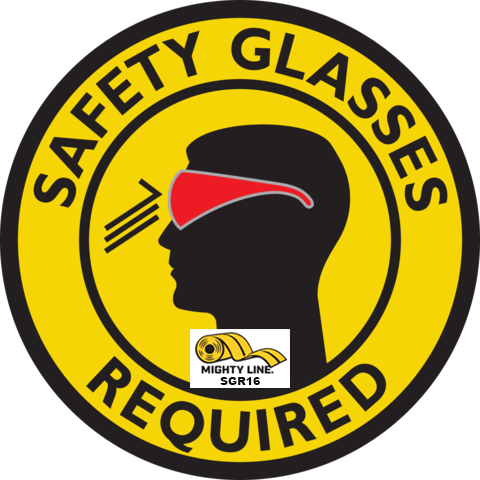 Yellow Safety Glasses Required, 16