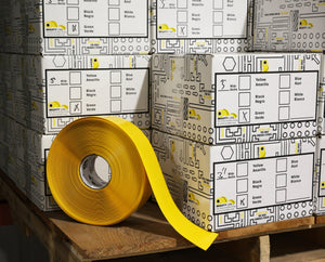 Mighty Line 6" YELLOW Solid Color Tape - 100' Roll