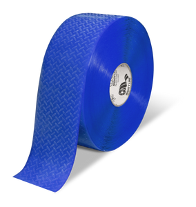Mighty Line 4" Anti-Slip Blue Solid Color Floor Tape - MIGHTY TAC - 100' Roll