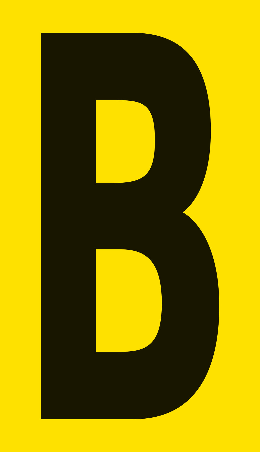 Mighty Line YELLOW Die Cut Location Markers - Letter B - Pack of 10