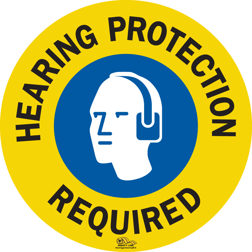 Blue Hearing Protection Required, 12