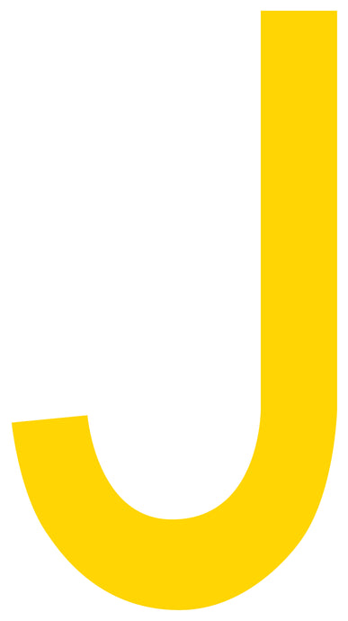 Mighty Line J Letter Floor Marker Adhesive, 4.5
