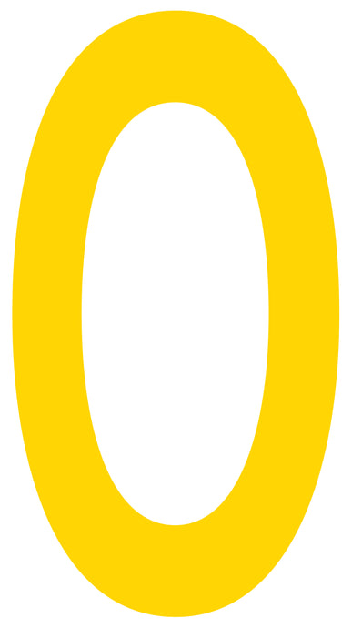 Mighty Line O Letter Floor Marker Adhesive, 4.5