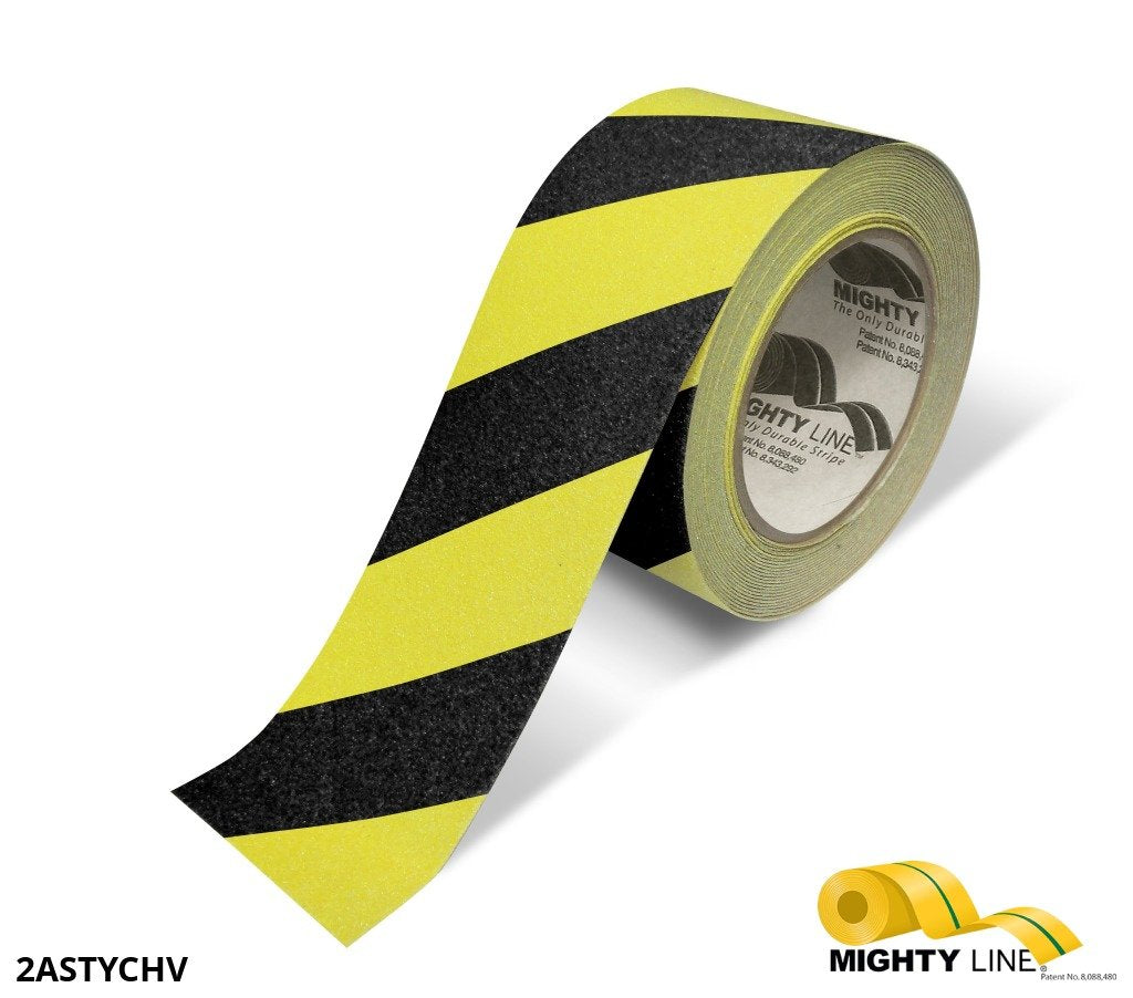 2 Inch Wide Black and Yellow Anti-Slip Tape – 60’ Roll