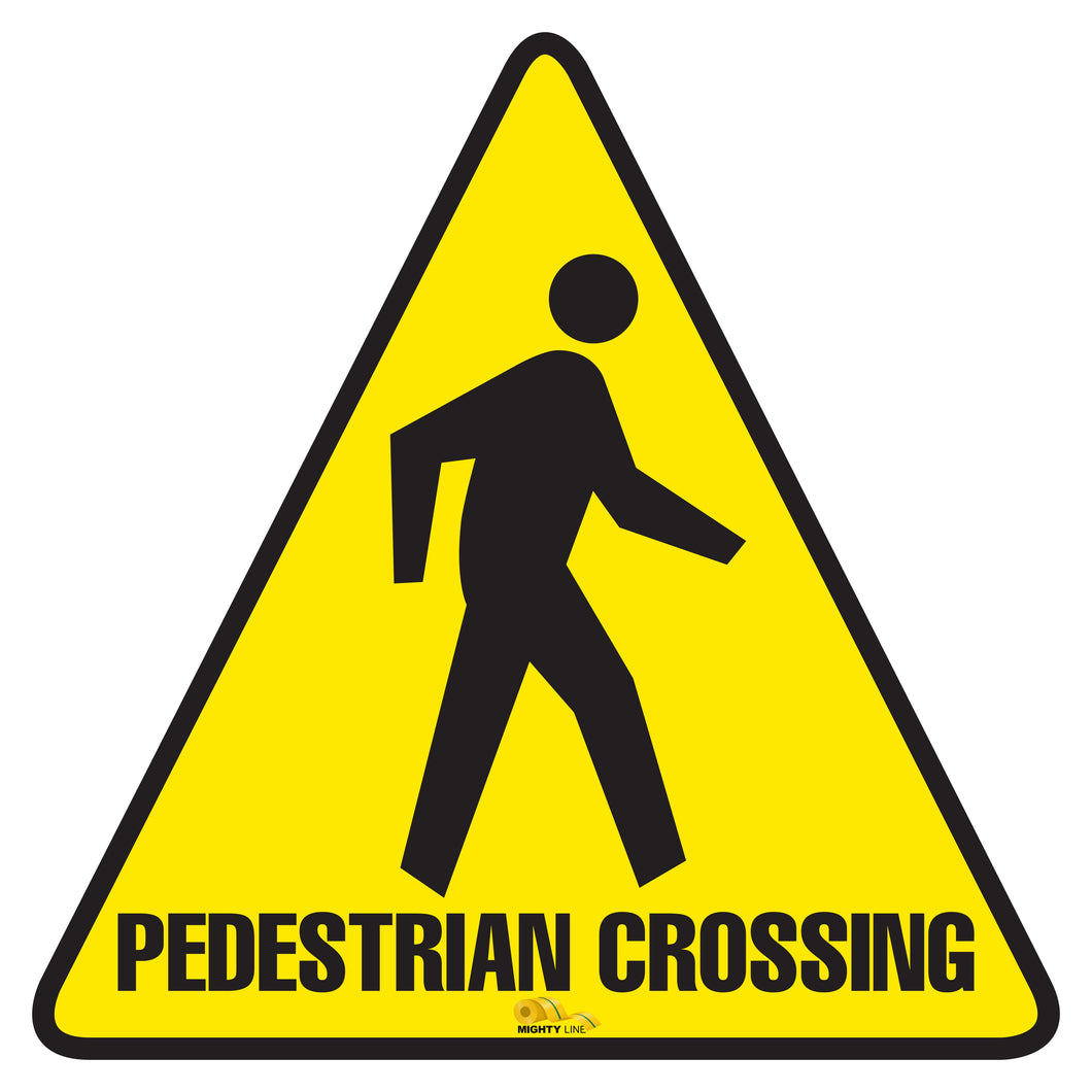 Pedestrian Crossing Floor Sign - Floor Marking Sign, 24
