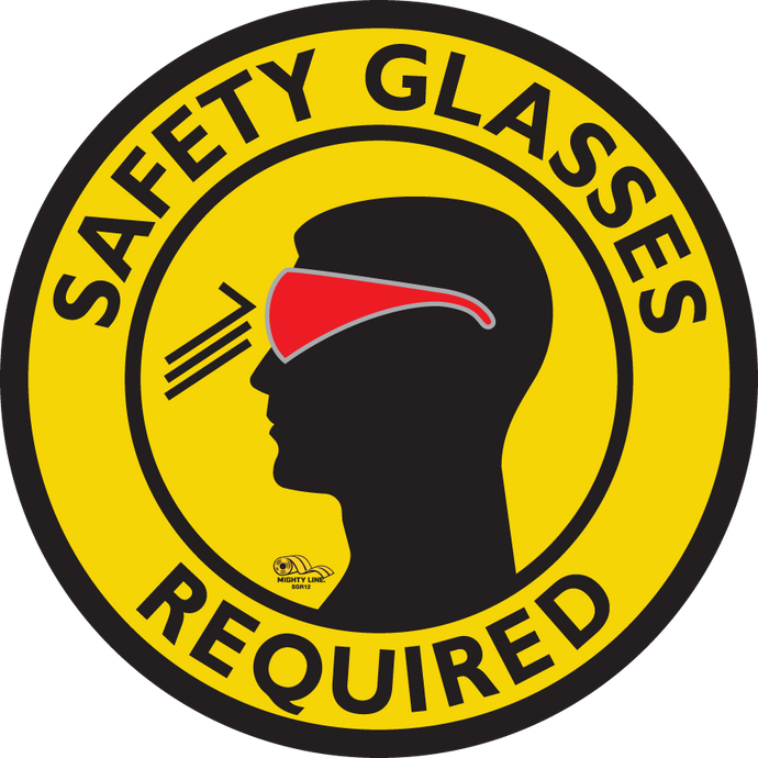 Yellow Safety Glasses Required, 12