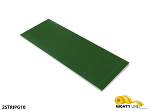 2 Inch Wide Mighty Line GREEN Segments - Floor Marking - 10" Long Strips - Box of 100