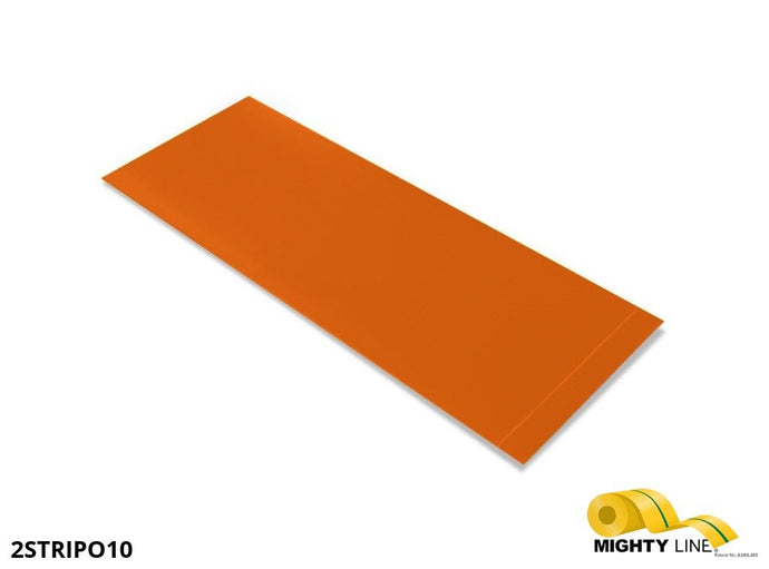 2 Inch Wide Mighty Line ORANGE Segments - Floor Marking - 10