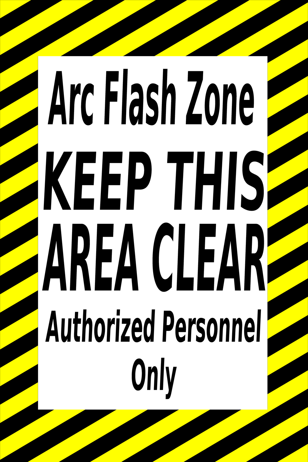 Arc Flash Zone, 24x36